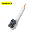 Escova de limpeza 2 em 1 - sistema de armazenagem para sabão líquido