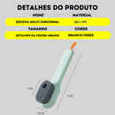 Escova de limpeza 2 em 1 - sistema de armazenagem para sabão líquido