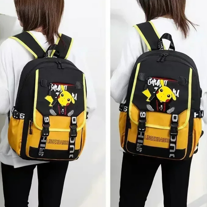 MOCHILA POKEMON PICACHU - ESCOLAR / MULTIUSO - UNISEX