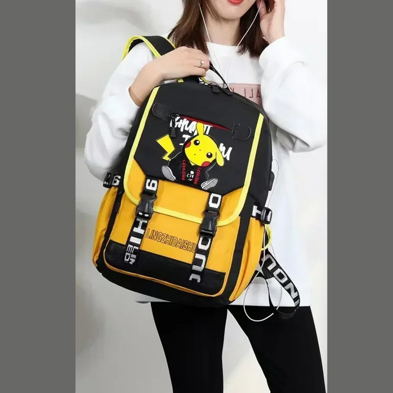 MOCHILA POKEMON PICACHU - ESCOLAR / MULTIUSO - UNISEX