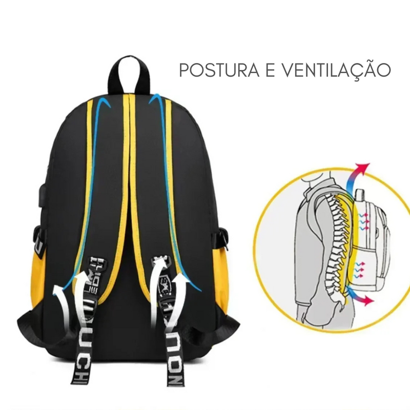 MOCHILA POKEMON PICACHU - ESCOLAR / MULTIUSO - UNISEX