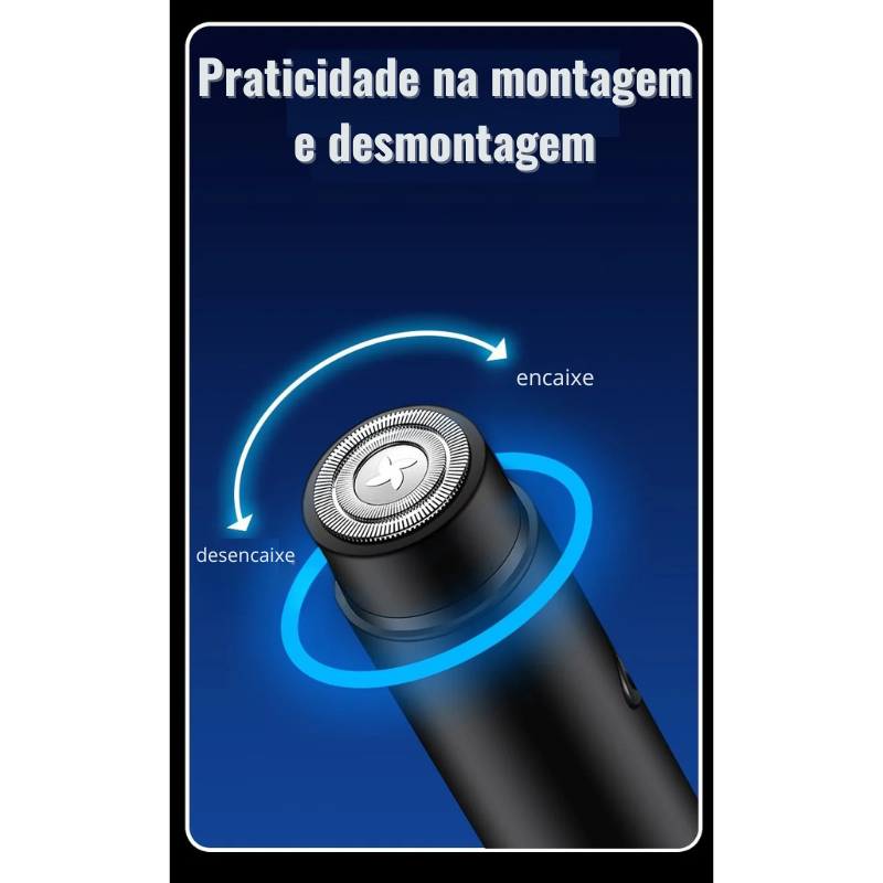 Depilador Portátil Mini para Corpo, Rosto, virilhas, axilas, para Homens e Mulheres