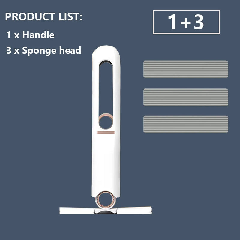 Mini Mop Squeeze - rodo / limpador de superfícies com sistema escorredor e dobrável