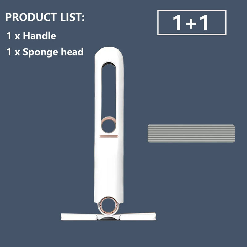 Mini Mop Squeeze - rodo / limpador de superfícies com sistema escorredor e dobrável