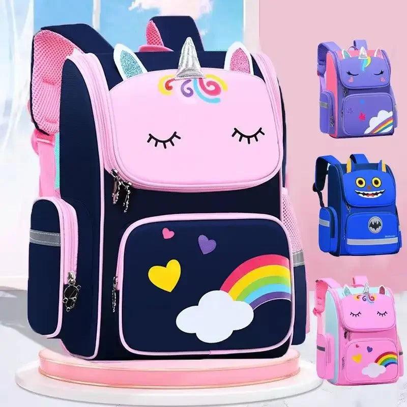 MOCHILA ESCOLAR UNICÓRNIO PARA MENINAS - IMPERMEÁVEL