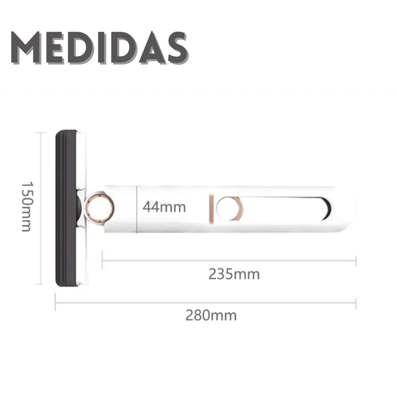 Mini Mop Squeeze - rodo / limpador de superfícies com sistema escorredor e dobrável